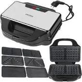 KRAFT&DELE 3-in-1 contactgrill en sandwichmaker met verwisselbare platen, 1500W, model KD4133