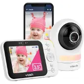 Vtech RM4761 Smart video babyfoon met camera - 3.5 inch Scherm - 1080p Full HD - Pan & tilt - Zoom - Wi-Fi - Nachtlampje - Terugspreekfunctie