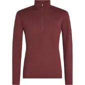 Icebreaker - Thermokleding - M Merino 200 Oasis LS Half Zip Port voor Unisex van Wol - Maat M - Bordeauxrood