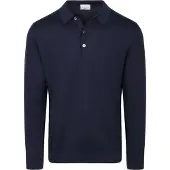 Profuomo poloshirt donkerblauw wol