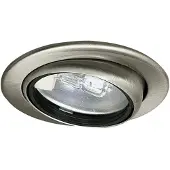 Paulmann Meubelinbouwlampen Micro Line Swivel zwenkbaar rond 69 mm max. 20W 12V dimbaar Staal geborsteld