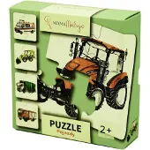Mama Maluje Voertuigen - 4-delige puzzel