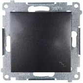 Kontakt-Simon DW6.01/48, kunststof, antraciet, IP20, IP44, 250 V, 10 A, 75 mm