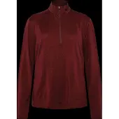 Icebreaker - Thermokleding - M Merino 200 Oasis LS Half Zip Port voor Unisex van Wol - Maat S - Bordeauxrood