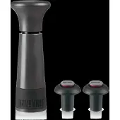 INNOVINE Vacuum Pump Wine Saver in Graphite - Wijnpomp met 2 stoppers