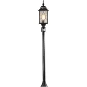 Konstsmide Praktische padlamp Milano met bewegingsmelder MILANO, zwart, Kunststof, Modern
