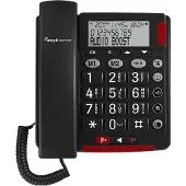 Amplicomms BigTel 50 Alarm Plus Noodoproep Armband Duo Grote Toets Telefoon, Telefoon, Grijs