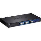 Trendnet Ethernet Switch TEG-30284 24 Poorten Beheerd - 2 Gelaagdheden Ondersteund - Modulaire - Glasvezel
