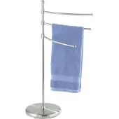 Wenko Porte-serviettes et porte-vêtements adiamo, 3 bras - brossé