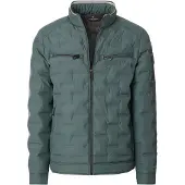 Casamoda Regular Fit Gewatteerd jack turquoise, Effen