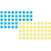 Franken Markeringspunten Papier Blauw, geel 1040 Stuks