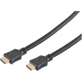 Shiverpeaks HDMI A-St./HDMI A-St. verg HEAC sw Nylon Mantel 2m