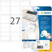 Herma Adresetiketten 4430 Klevend A4 Wit 6,7 x 3 cm 20 Vellen à 27 Etiketten