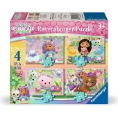 Ravensburger puzzel 4in1 Gabby's huis Karton Puzzel