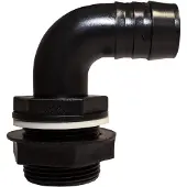 Garantia regentonnen overloopbocht 1 1/4'' incl. afdichting en contramoer