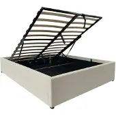 CALICOSY - Opbergbed 140x190 cm bekleed met fluweel - ROMY
