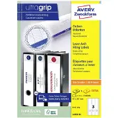 Avery Zweckform Ordnerrugetiketten Zweckform 29,7 X 61 Mm Wit 75 Stuks