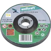 Wolfcraft 5 Trennscheiben 1623300 Durchm