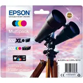 Epson Twins 502 Xl Zwart + 502 Cyaan, Magenta, Geel Multipack Van 4 Inktcartridges