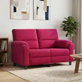 vidaXL Bank Wijnrood 154 x 85 x 93 cm fluweel