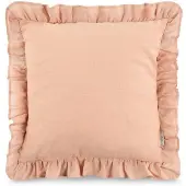 Eurofirany Decoratieve Kussenhoes 45x45cm Roze met Ruches -