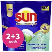 SUN Brilliant Shine Plus All-in-1 Vaatwascapsules (26 stuks)