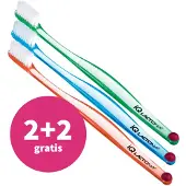 Lactona 2+2 gratis: Tandenborstel IQ Extra Soft 3 stuks