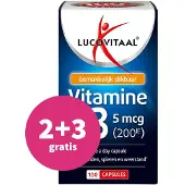 Lucovitaal 2+3 gratis: Vitamine D3 5 mcg 100 capsules