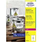 Avery Ultrasterke Etiketten Wit 99,1x139mm 20 vellen