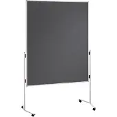 Franken Premiumline Dubbelzijdig Mobiel Trainingsbord ECO-UMTF12R Vilt 120 x 150 cm Grijs