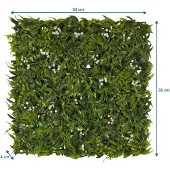 Hjh OFFICE Plantmat/-wand MORE GREEN I 50 x 50 kunststof groen