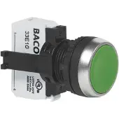 Baco BAL21AA03A L21AA03A Druktoets Kunststof frontring, Verchroomd Zwart 1 stuk(s)