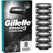 Gillette Mach3 Charcoal Vervangende Open Messen 8 st