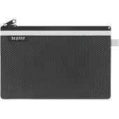 Leitz WOW etui met twee vakken maat L Zwart