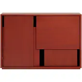 Design House Stockholm Layer Bijzettafel 120 Cm Rood - Dressoirs en buffetkasten Eikenfineer Red - 3540-4000