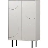 Woood Cadiz Opbergkast - Grenen - Mist - 135x85x40