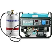 Könner&Sohnen KS 9000E: LPG/benzine-generator, mobiele noodstroomgenerator