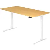 Hjh OFFICE PRO XBHM 2E WW - Beuken 200 x 100 Tafelhoogte I Elektrisch in hoogte verstelbaar