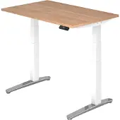 Hjh OFFICE PRO XBHM 12 WC - 120x80 Walnoot Tafelhoogte I Elektrisch in hoogte verstelbaar