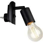 Briloner wandlamp Batita, zwart, fitting E14, max. 25 W