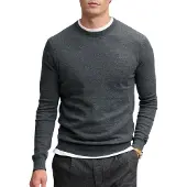 Superdry Essentiële Gebreide Trui Van LW-Wolmix, Grijs
