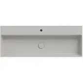 Xenz Dolce keramisch wastafelblad 120 met 1 kraangat, cement mat