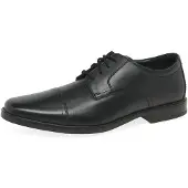 Clarks Clarksvoor mannen. 26162012 Howard Cap Leren Schoenen zwart (39.5), Leer, Plat, 1 tot 3 cm, Veters, Casual, Feest, Klassiek