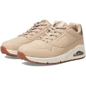 SKECHERS Uno-Shimmer Away sneakers, model 155196NUDE