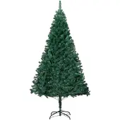 vidaXL Kunstkerstboom met dikke takken 180 cm PVC groen
