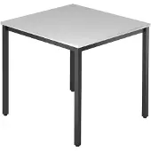 Hjh OFFICE PRO DORAN DQ08 D - Grijs 80 x 80 met vierkante buis / Zwart