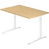 Hjh OFFICE PRO XTRA XB 12 WW - Esdoorn 120x80 Tafelhoogte I In hoogte verstelbaar