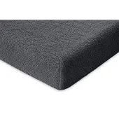 Eleganzzz Hoeslaken Teddy Pluche 35cm Hoekhoogte - anthracite 80/90x200cm