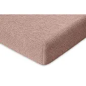 Eleganzzz Hoeslaken Teddy Pluche 35cm Hoekhoogte - light pink 80/90x200cm