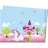 Generique Feest tafelkleed Eenhoorn (120 x 180 cm)